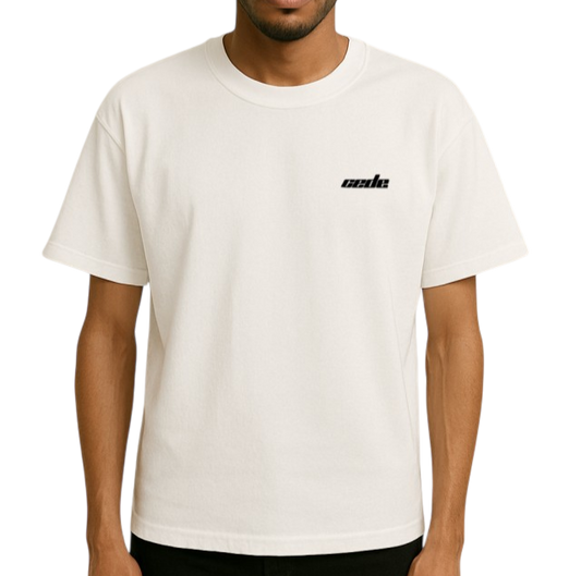 WHITE BASIC CEDE T-SHIRT