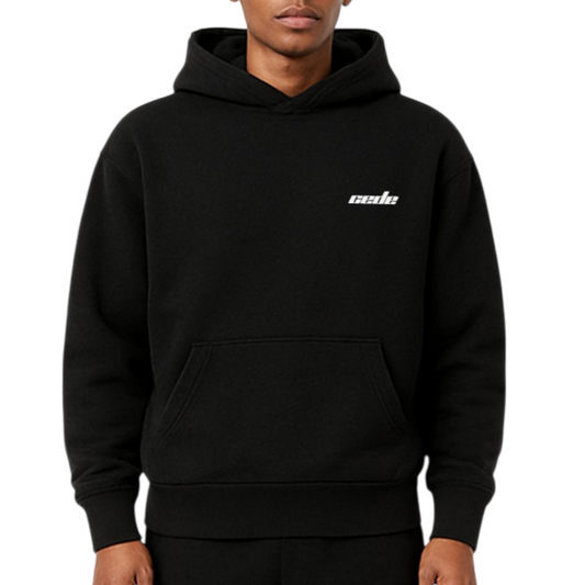 BLACK BASIC CEDE HOODIE