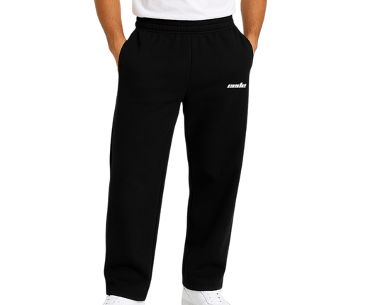 BLACK BASIC CEDE PANTS