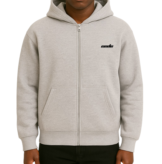 GREY BASIC CEDE ZIPPER