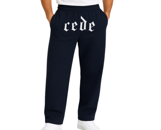 NAVY BLUE CEDE PRINT PANTS